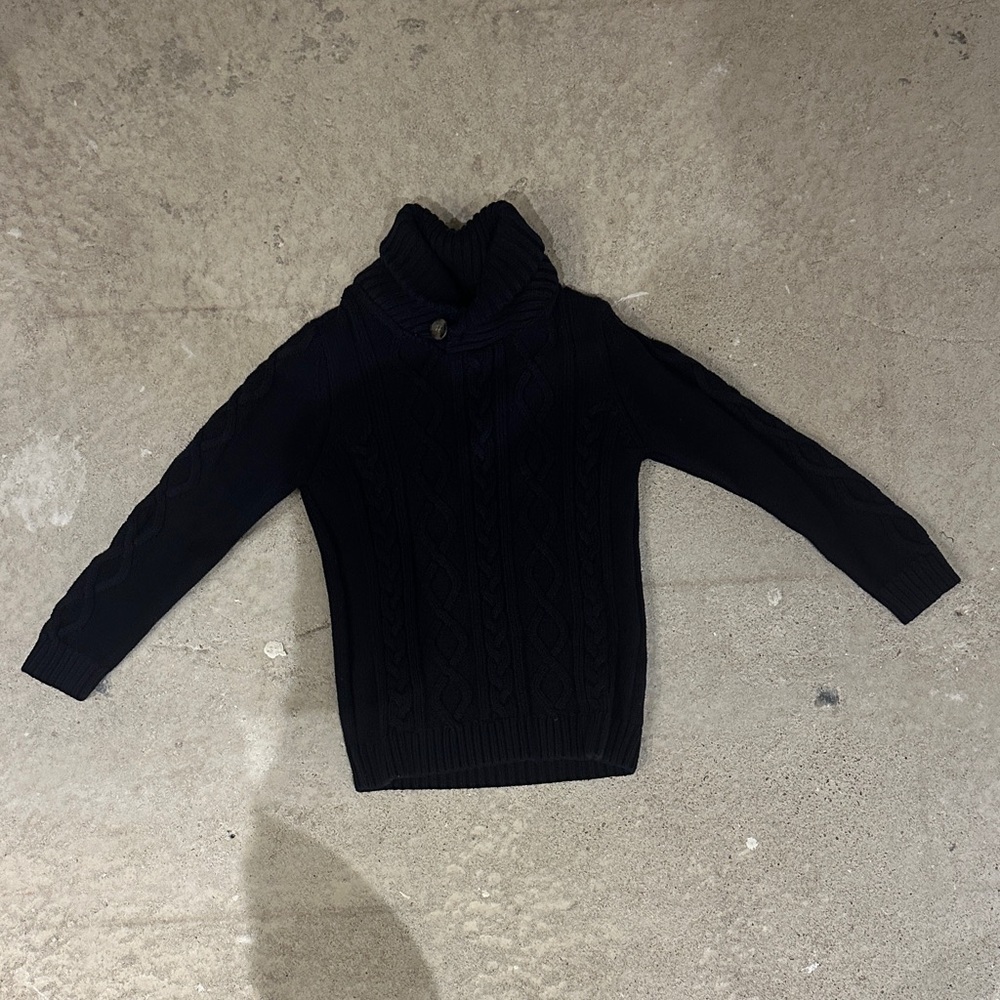 Seed Heritage Kids Charcoal Cable Knit Sweater